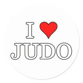 Judo Classic Round Sticker