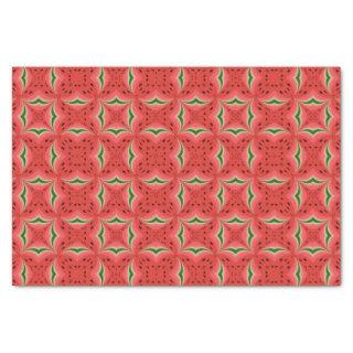 Juicy Delicious Ripe Watermelon With Seeds Design Tissue Paper