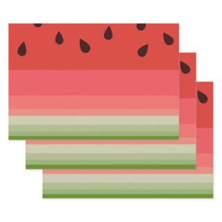 Juicy Delicious Ripe Watermelon With Seeds Design  Sheets