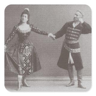 Julia and Felix Kschessinsky in the mazu Square Sticker