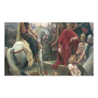 Julius Caesar I Came I Saw I Conquered Rectangular Sticker