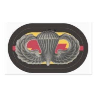 Jump Wings on 1st Bn RANGER Oval Stickers