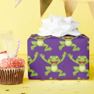 Jumping Frogs On Purple