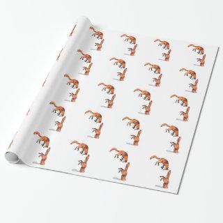Jumping Red Fox