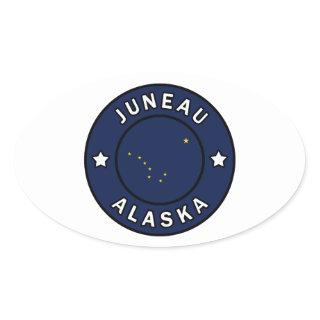 Juneau Alaska Oval Sticker