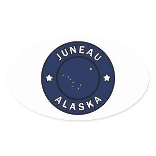 Juneau Alaska Oval Sticker