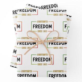 Juneteenth 1865 Celebrating Black Freedom  Sheets