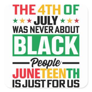 Juneteenth: Celebrating Our Heritage Square Sticker