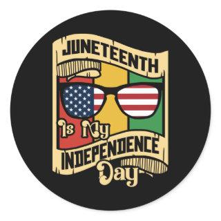 Juneteenth Day Classic Round Sticker