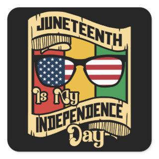 Juneteenth Day Square Sticker