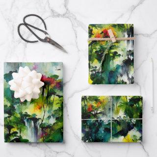 jungle gift wrapping kit  sheets