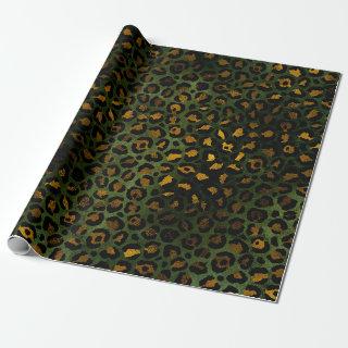 Jungle Green Yellow Cheetah Leopard Pattern