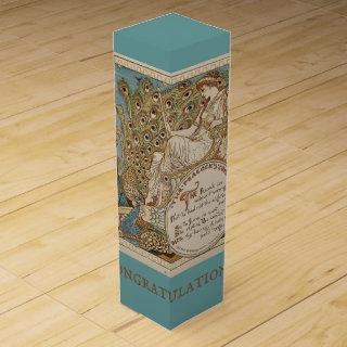 Juno and Her Birds Vintage Print Personalized Wine Box