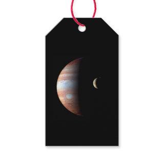 Jupiter Gas Giant Planet & Io Galilean Moon Gift Tags