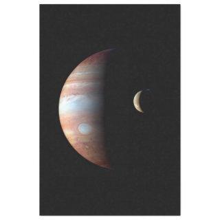 Jupiter Gas Giant Planet & Io Galilean Moon Tissue Paper