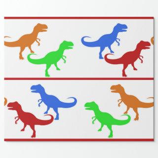 Jurassic Dinosaur T-Rex Silhouettes