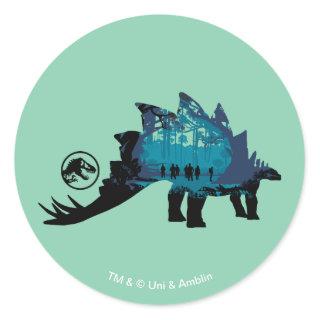 Jurassic World | Blue Stegosaurus Classic Round Sticker