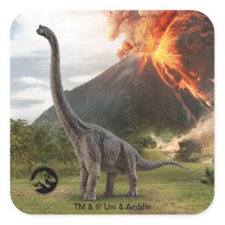Jurassic World | Brachiosaurus Square Sticker