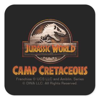 Jurassic World Camp Cretaceous Color Logo Square Sticker