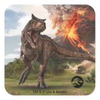 Jurassic World | Carnotaurus Square Sticker