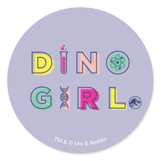 Jurassic World | Dino Girl Classic Round Sticker