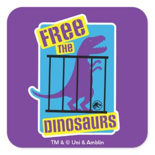 Jurassic World | Free the Dinosaurs Square Sticker