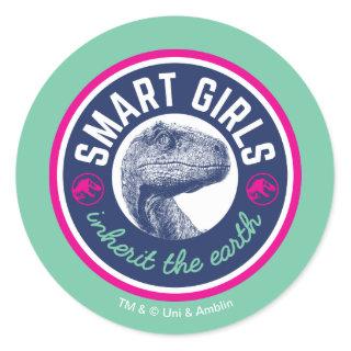 Jurassic World | Smart Girls Inherit the Earth Classic Round Sticker