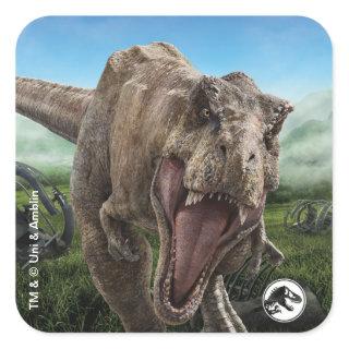 Jurassic World | T. Rex - Instinct to Hunt Square Sticker