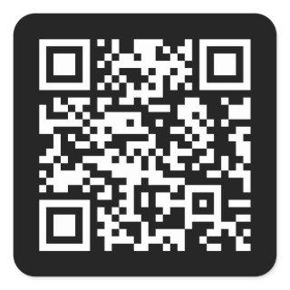 Just enter your website address to create QR code  Square Sticker