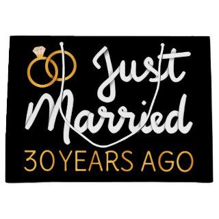 Just Married 30 Years Ago IV Large Gift Bag