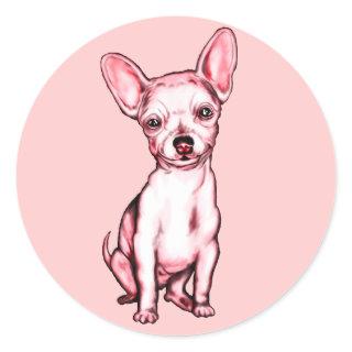 Just the Chihuahua Classic Round Sticker