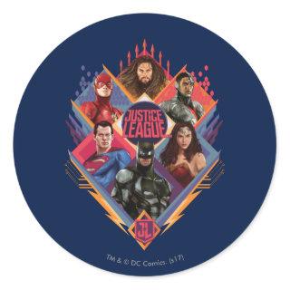 Justice League | Diamond Hatch Group Badge Classic Round Sticker