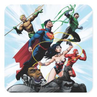 Justice League - Group 1 Square Sticker