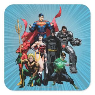 Justice League - Group 2 Square Sticker