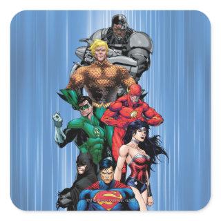 Justice League - Group 3 Square Sticker