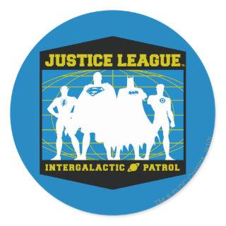 Justice League Intergalactic Patrol Classic Round Sticker