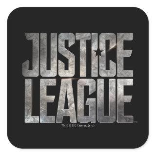 Justice League | Justice League Metallic Logo Square Sticker