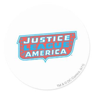 Justice League of America Logo Classic Round Sticker