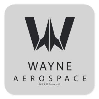 Justice League | Wayne Aerospace Logo Square Sticker