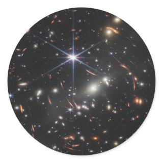 JWST James Webb Space Telescope First Image Classic Round Sticker