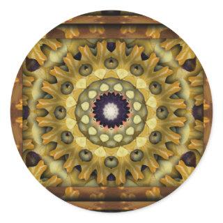 K117 Autumn Kali Classic Round Sticker