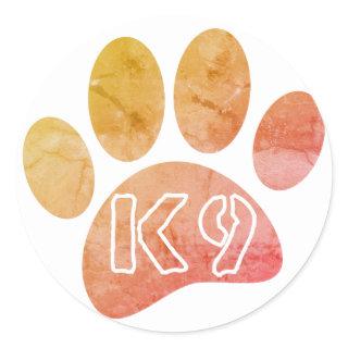 K9 Dog Lovers Classic Round Sticker