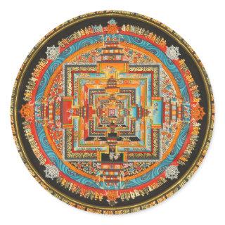 KALACHAKRA ESOTERIC MANDALA III CLASSIC ROUND STICKER