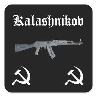 Kalashnikov AK-47 Square Sticker