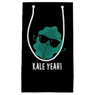 Kale Yeah Funny Veggie Pun Dark BG Small Gift Bag