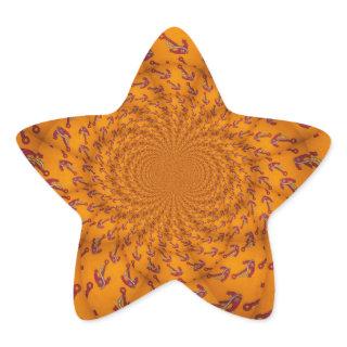 Kaleidoscope Anchor Art Print Star Sticker