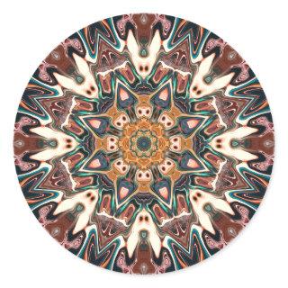 Kaleidoscope of Colors Classic Round Sticker