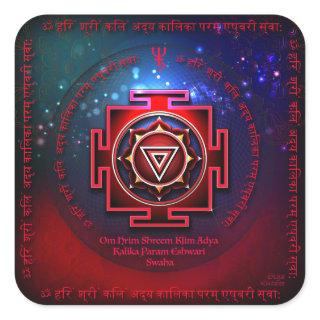 Kali Yantra Square Sticker