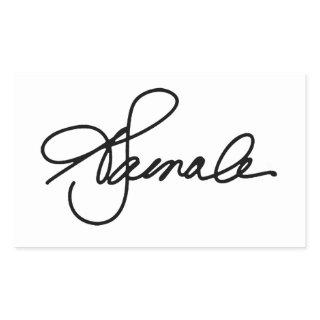 Kamala Harris 2020 Autograph Rectangular Sticker
