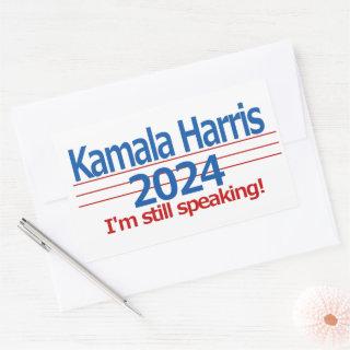 Kamala Harris 2024 I'm Still Speaking! Rectangular Sticker